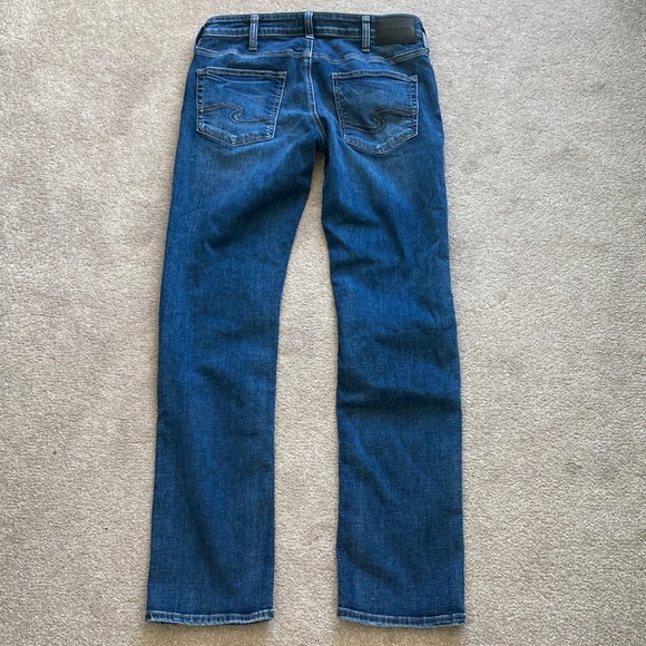 Silver Jeans Men's Dark Blue Straight Jeans Size 32x34 - Picture 3 of 11